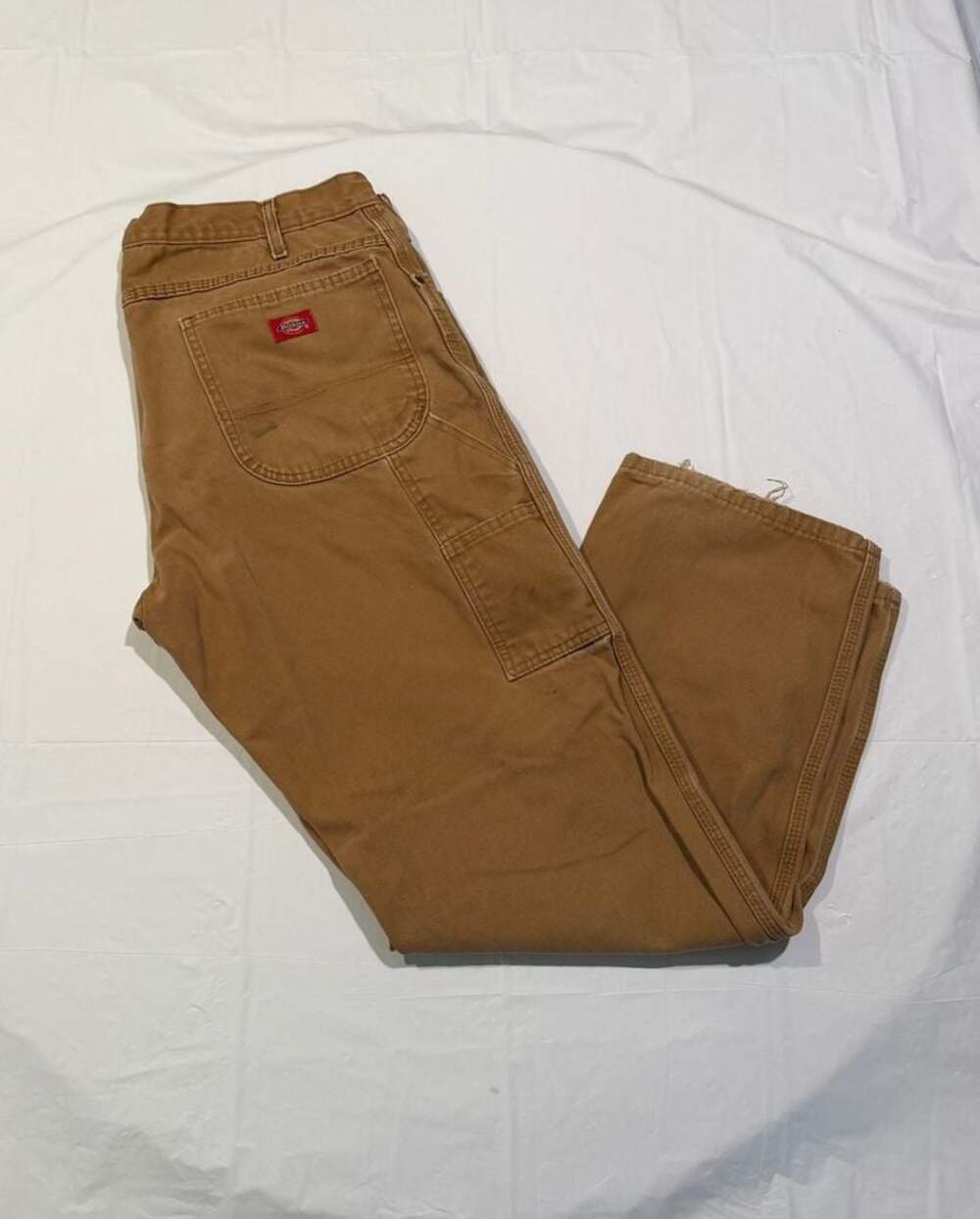 Vintage Dickies Canvas Carpenter Work Pants in Tan